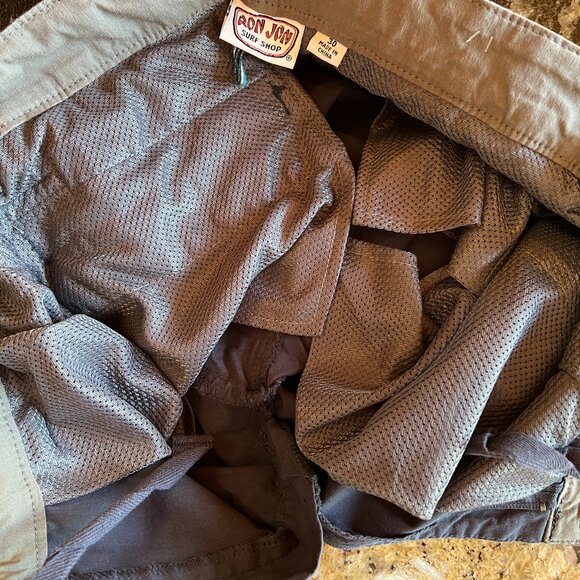 Ron Jon Surf Shop Men's Flat Front Hybrid Walk Shorts Blue Size 30 Beach Pockets - Picture 10 of 10